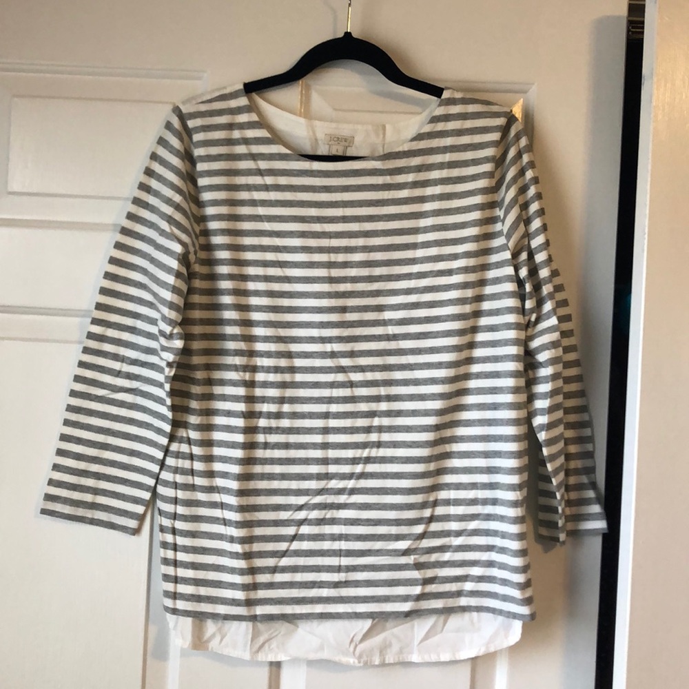 Striped J Crew Top
